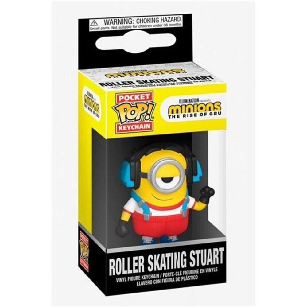 Funko Pop! Keychain: Minions – The Rise of Gru – Roller Skating Stuart new